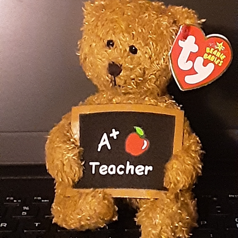TY Beanie Baby - COOL TEACHER the Bear (2.5 oz) (Greetings Collection) (…